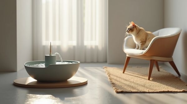 Fontaine silencieuse pour chat : nos critères de sélection